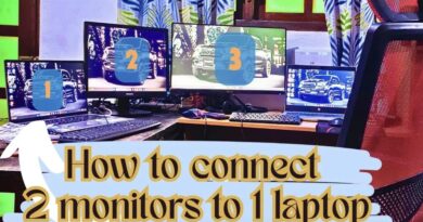 Connect 2 Monitors to One Laptop